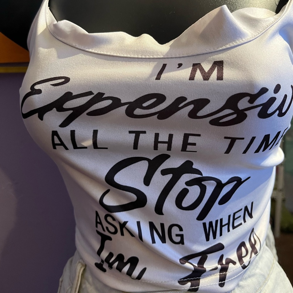 White crop top